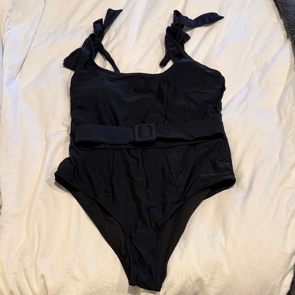 Stylish Black womans One Piece Swimsuit